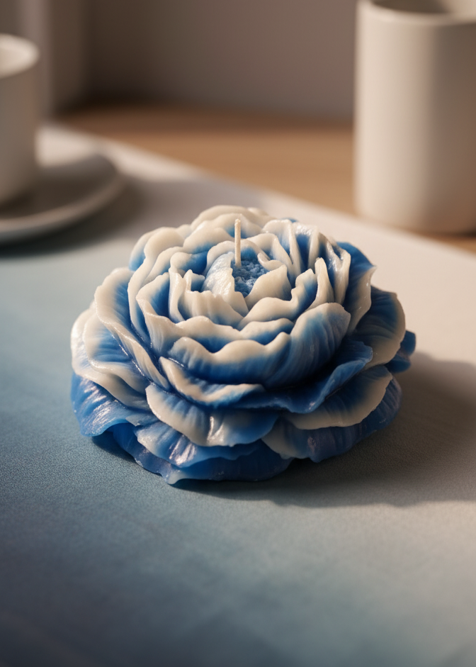 Peony Flower Candle | 100% Soy Wax |  Scented | Home Decor | Gifting Candles