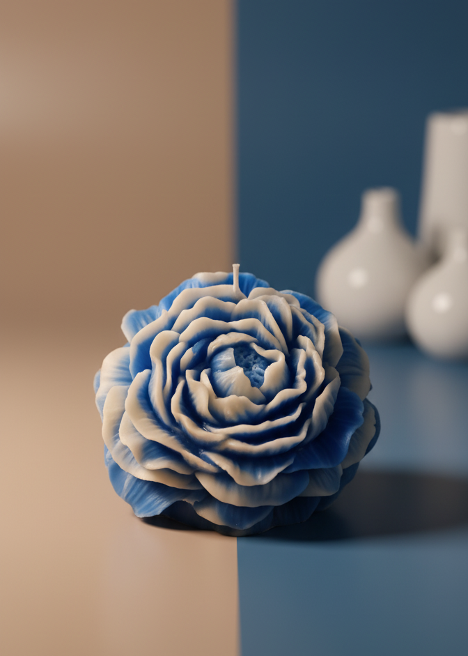 Peony Flower Candle | 100% Soy Wax |  Scented | Home Decor | Gifting Candles