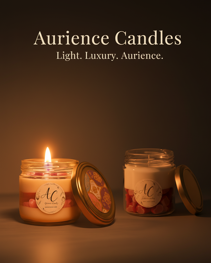 Daisy Jar candle + Red Heart gel Candle