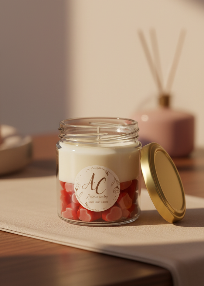 Heart Jar Scented Candle