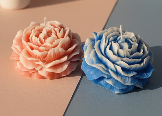 Handcrafted Peony Blossom Candles + Daisy Free