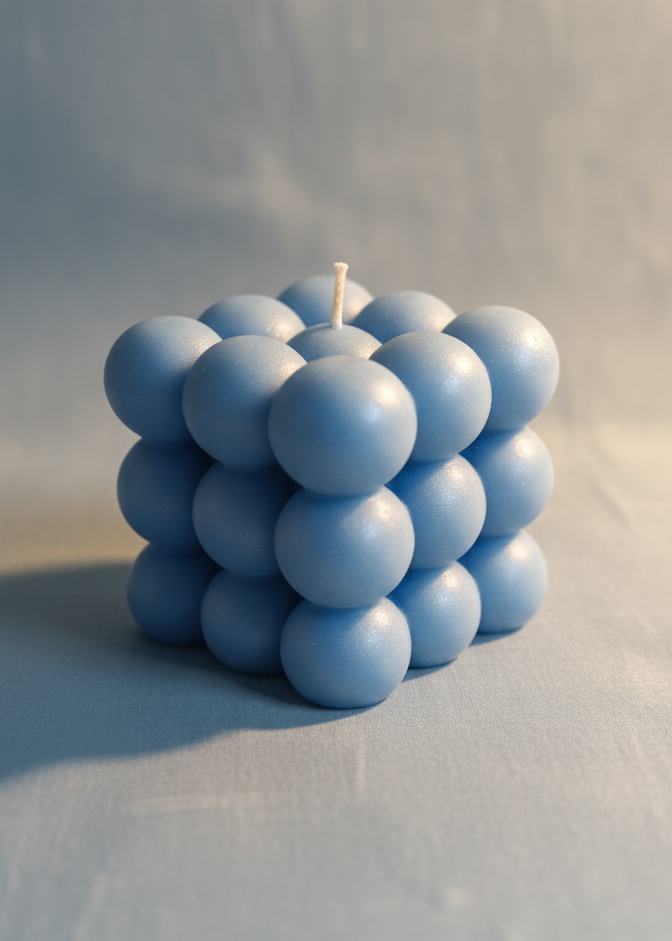 Soy Wax Bubble Cube Candle