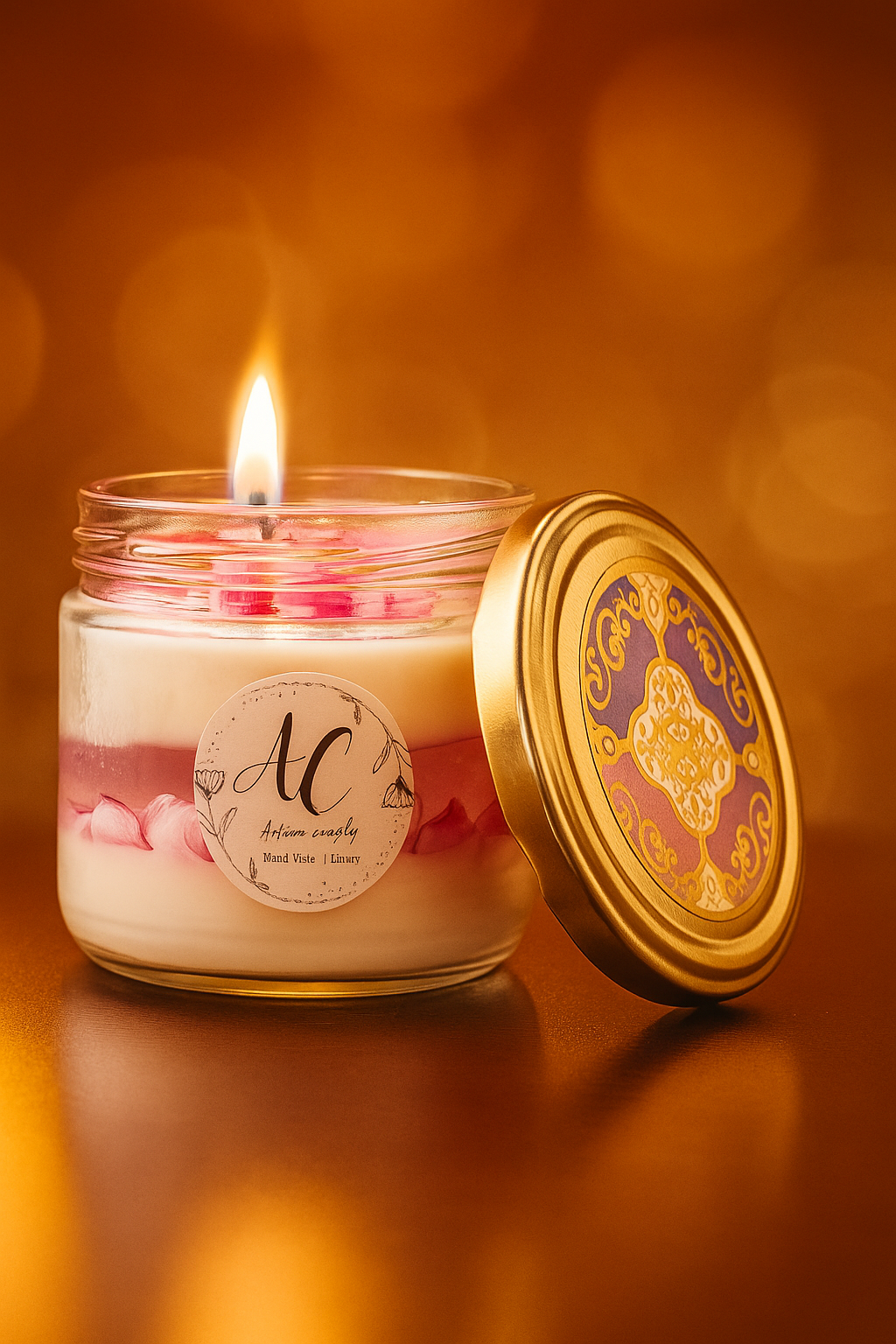 Pink Daisy Jar Candle